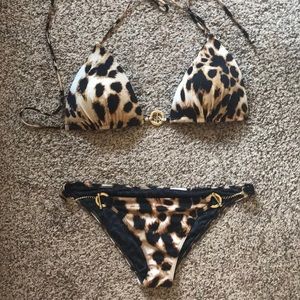 Victoria’s Secret Cheetah Print Chain Bikini
